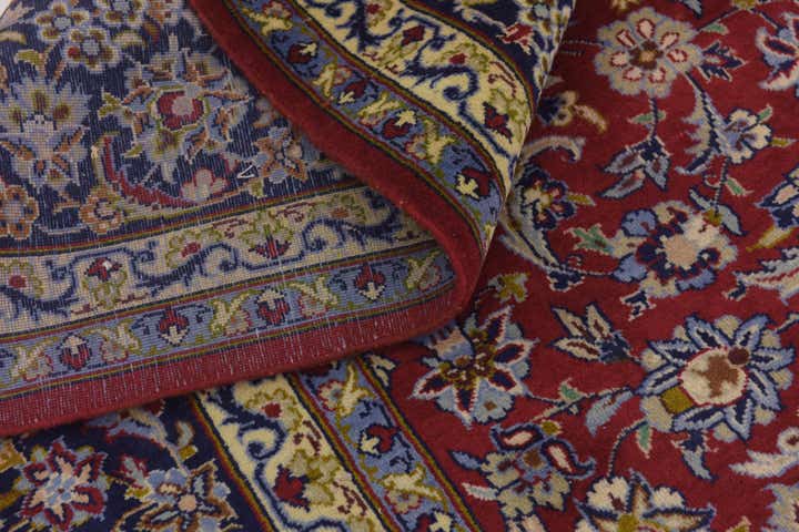 9' 6 x 13' 6 Hand Knotted Isfahan Persian Wool Rug