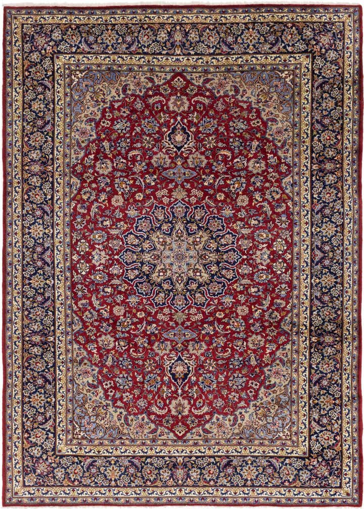 9' 6 x 13' 6 Hand Knotted Isfahan Persian Wool Rug