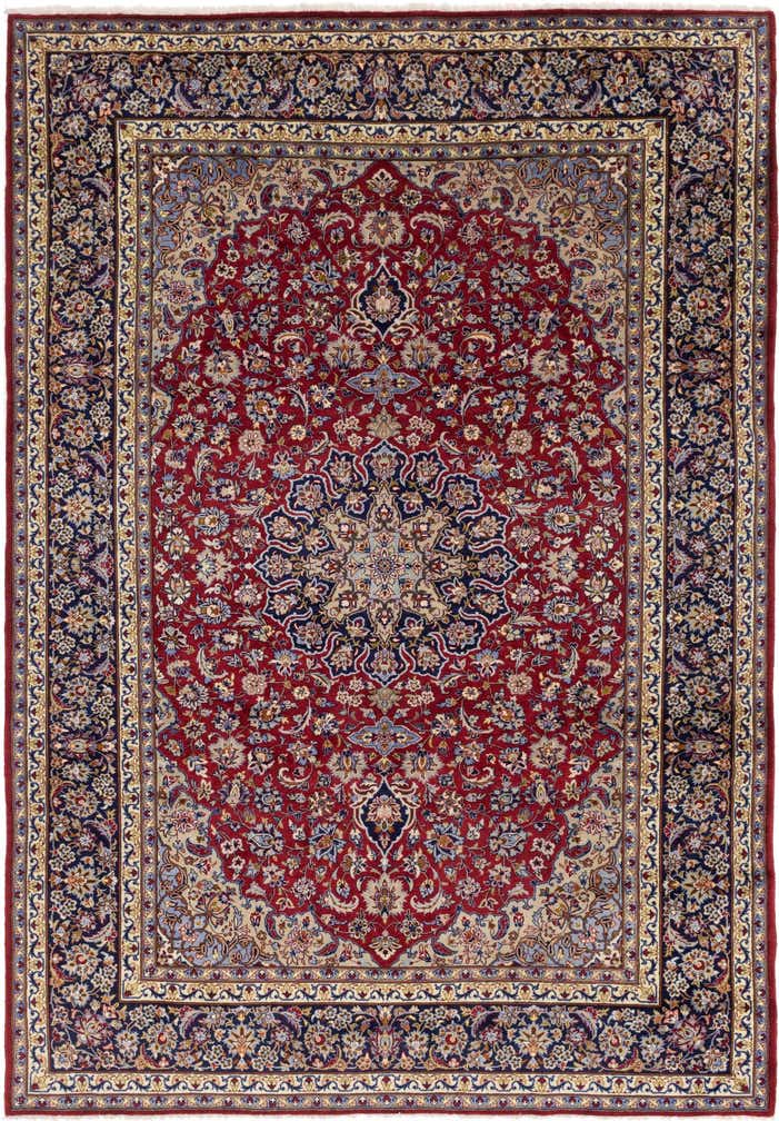 9' 6 x 13' 6 Hand Knotted Isfahan Persian Wool Rug