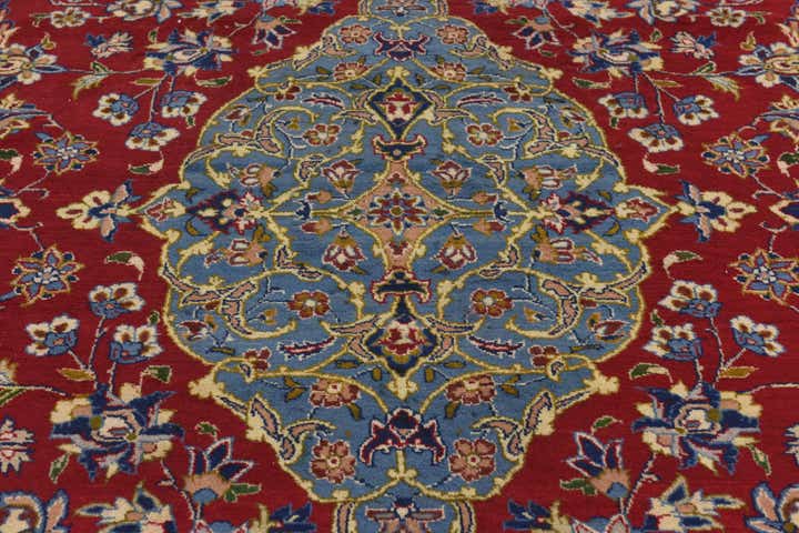9' 8 x 14' 8 Hand Knotted Isfahan Persian Wool Rug