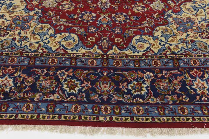 9' 8 x 14' 8 Hand Knotted Isfahan Persian Wool Rug