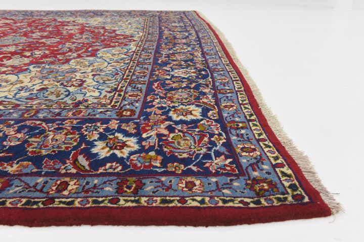 9' 8 x 14' 8 Hand Knotted Isfahan Persian Wool Rug