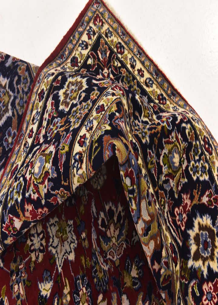 9' 9 x 13' Hand Knotted Isfahan Persian Wool Rug