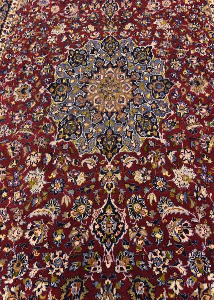 9' 9 x 13' Hand Knotted Isfahan Persian Wool Rug