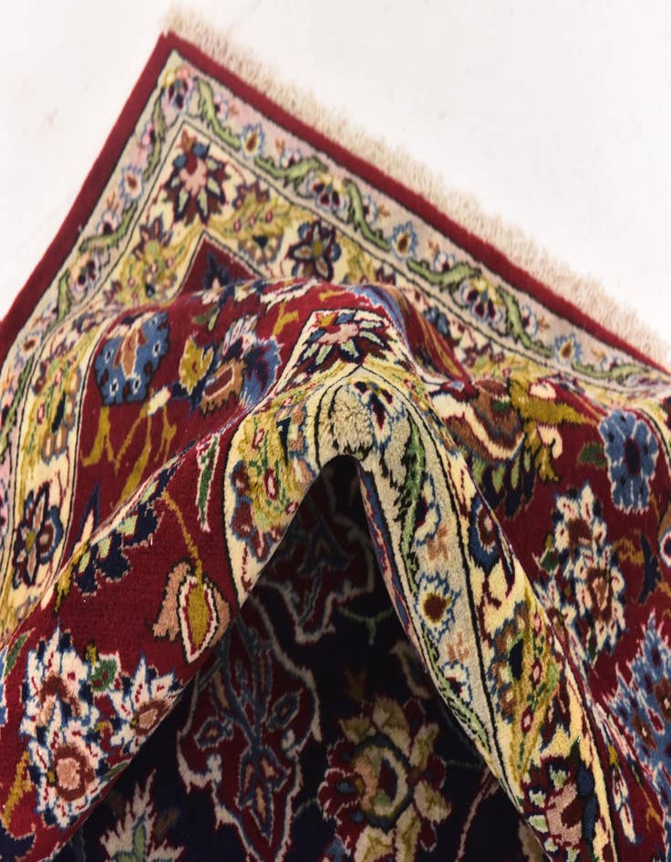 Detail image of 10' 4 x 14' 9 Hand Knotted Isfahan Persian Wool Rug