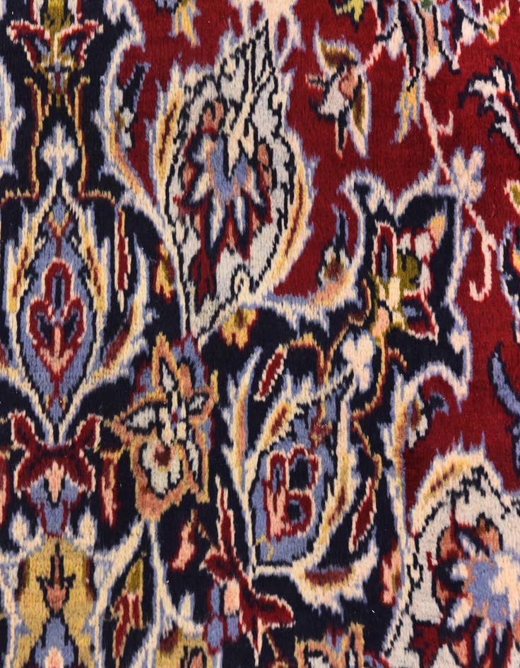 Detail image of 9' 9 x 13'  Hand Knotted Isfahan Persian Wool Rug