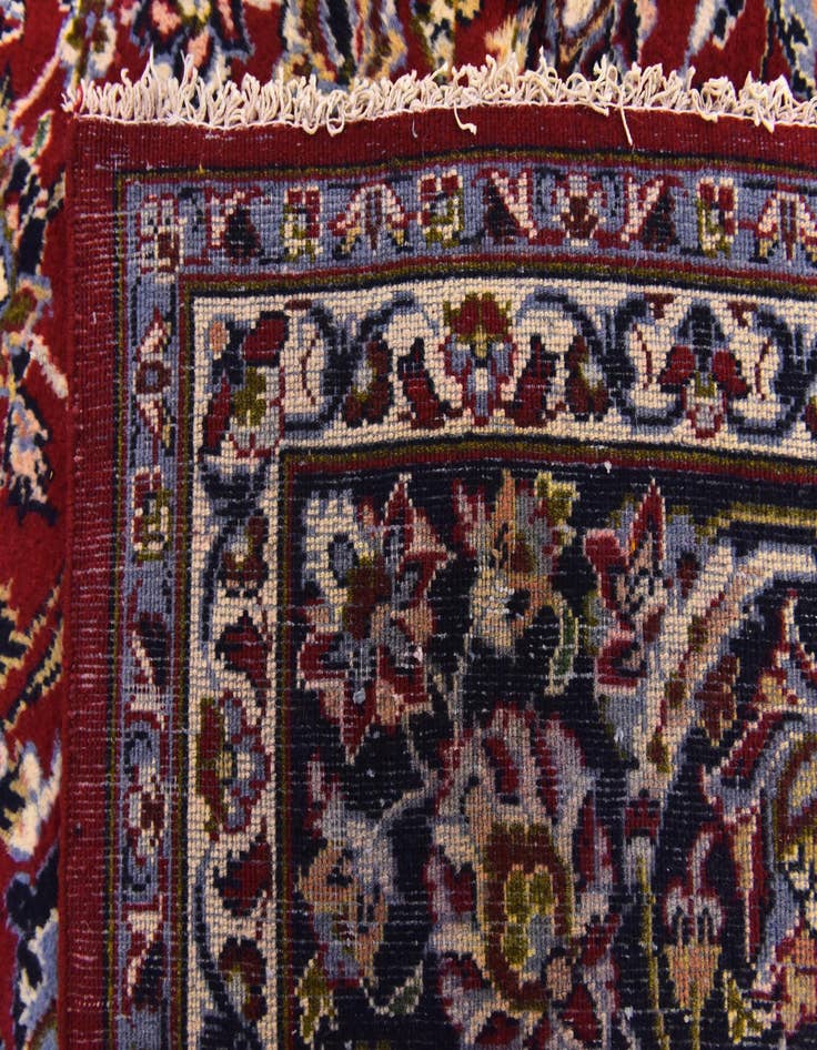 Detail image of 9' 9 x 13'  Hand Knotted Isfahan Persian Wool Rug