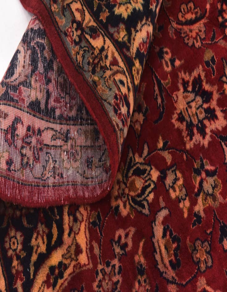 Detail image of 9' 8 x 13' 6  Hand Knotted Isfahan Persian Wool Rug