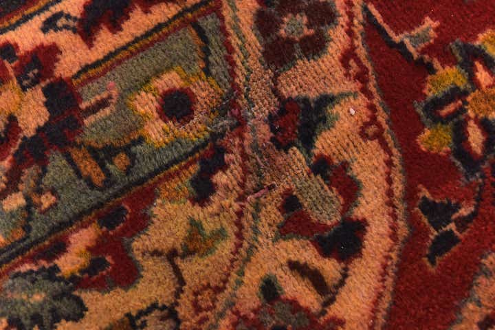 9' 8 x 13' 6 Hand Knotted Isfahan Persian Wool Rug