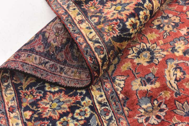 9' 7 x 12' 9 Hand Knotted Isfahan Persian Wool Rug