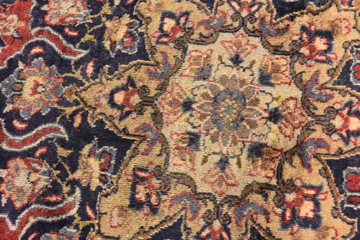 9' 7 x 12' 9 Hand Knotted Isfahan Persian Wool Rug