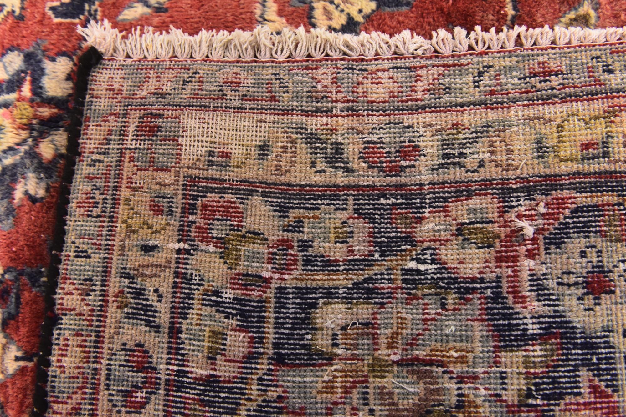 9' 7 x 12' 9 Hand Knotted Isfahan Persian Wool Rug