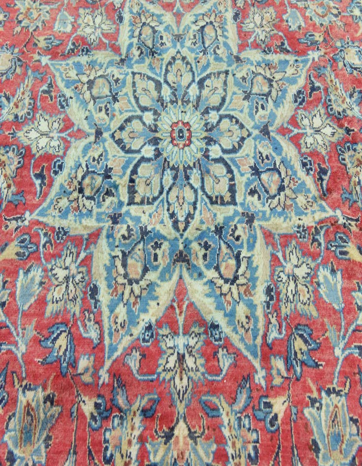 Detail image of 10' x 14' 5 Hand Knotted Isfahan Persian Wool Rug