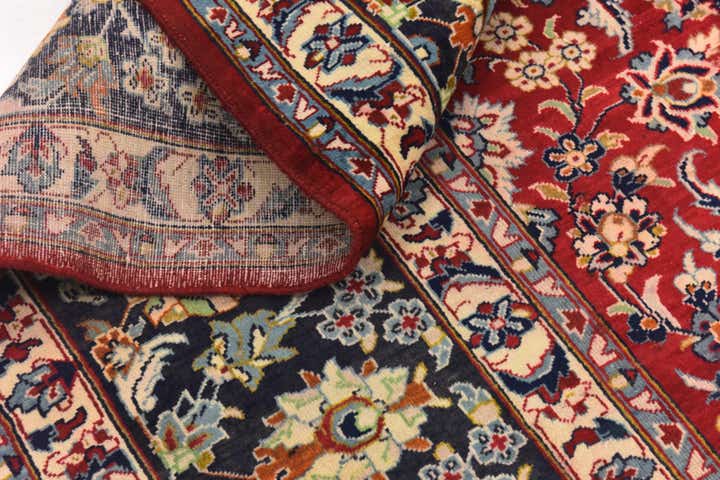 9' 10 x 13' 8 Hand Knotted Isfahan Persian Wool Rug