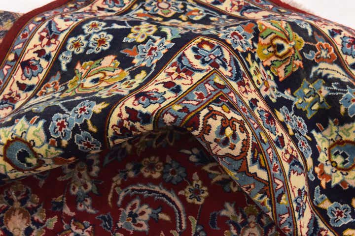 9' 10 x 13' 8 Hand Knotted Isfahan Persian Wool Rug