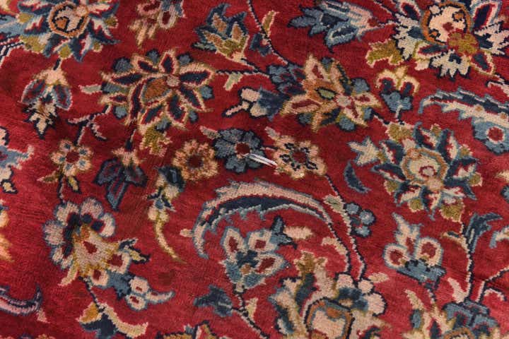 9' 10 x 13' 8 Hand Knotted Isfahan Persian Wool Rug