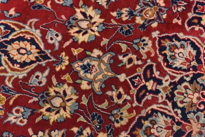9' 10 x 13' 8 Hand Knotted Isfahan Persian Wool Rug
