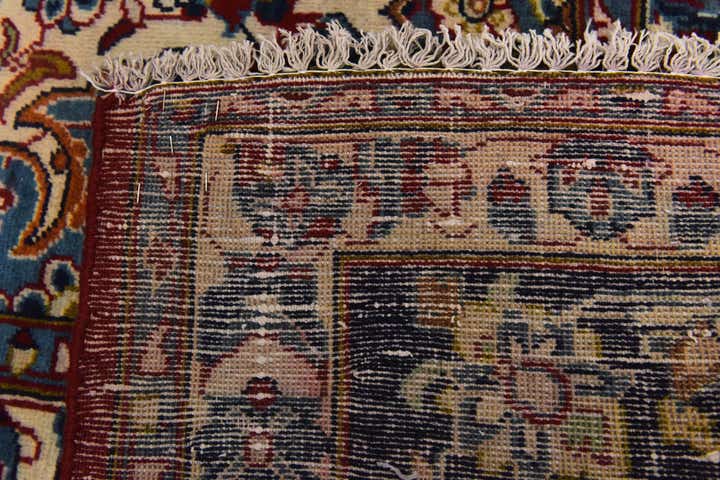 9' 10 x 13' 8 Hand Knotted Isfahan Persian Wool Rug