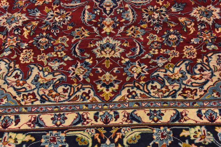 9' 10 x 13' 8 Hand Knotted Isfahan Persian Wool Rug