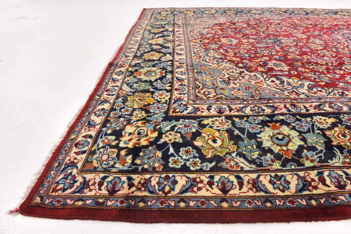 9' 10 x 13' 8 Hand Knotted Isfahan Persian Wool Rug