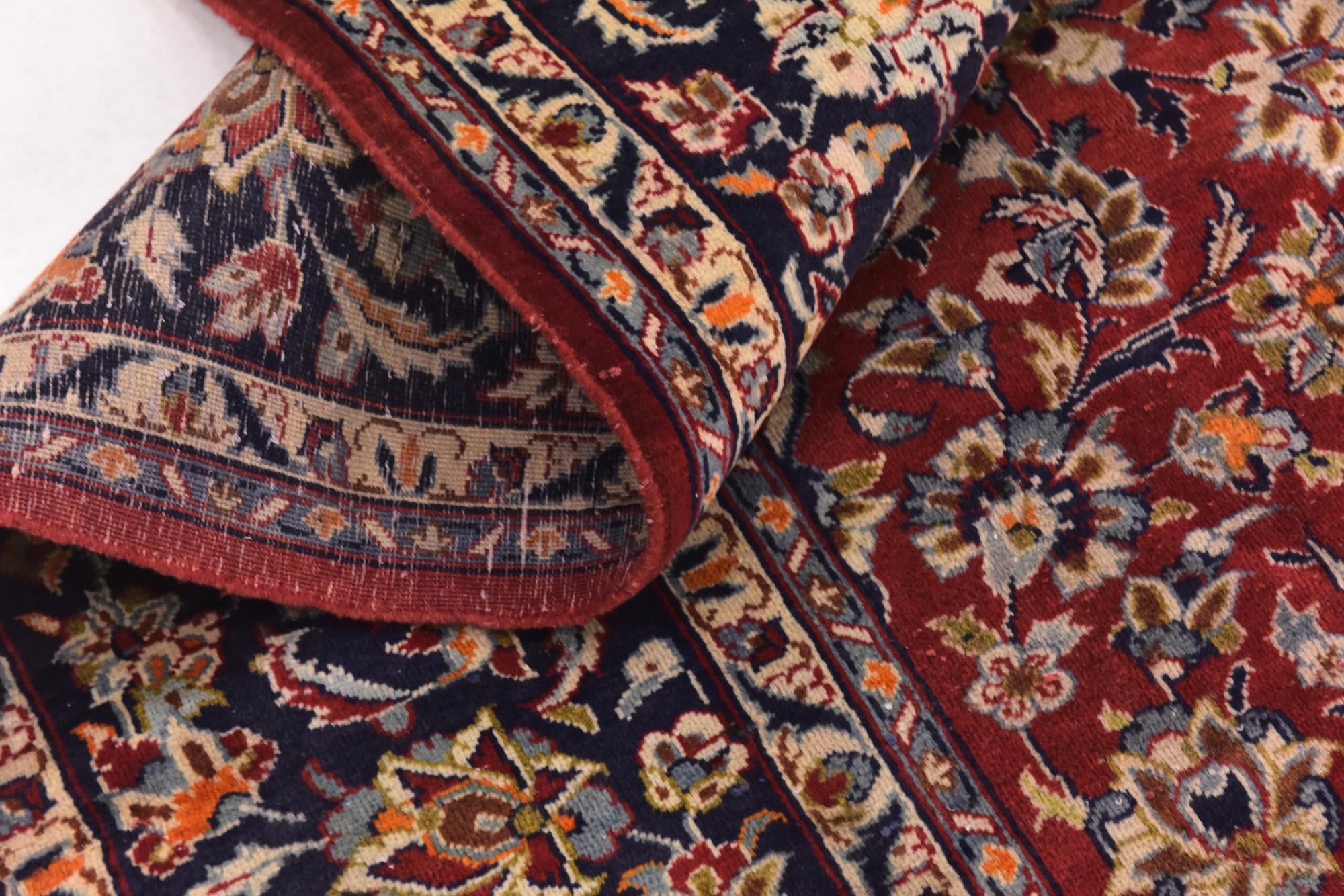 9' 10 x 13' 3 Hand Knotted Isfahan Persian Wool Rug