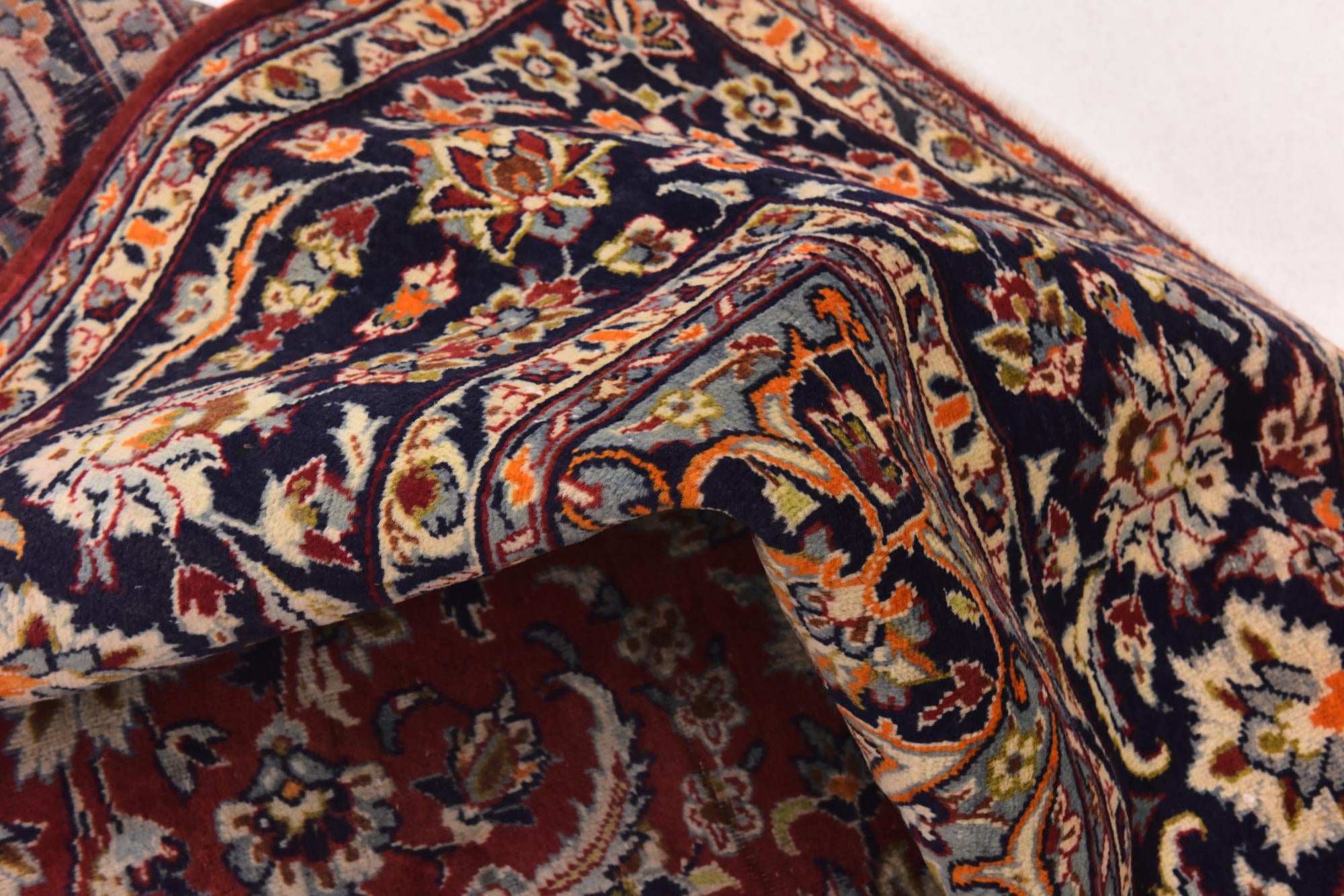 9' 10 x 13' 3 Hand Knotted Isfahan Persian Wool Rug