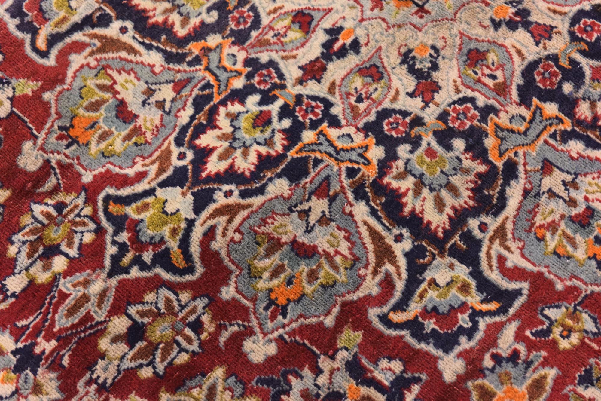 9' 10 x 13' 3 Hand Knotted Isfahan Persian Wool Rug