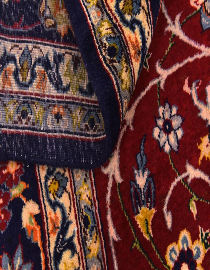 Detail image of 9' 10 x 13' 1  Hand Knotted Isfahan Persian Wool Rug