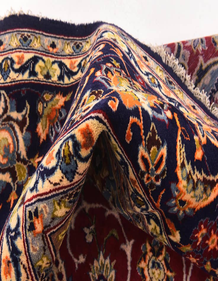 Detail image of 9' 10 x 13' 1  Hand Knotted Isfahan Persian Wool Rug