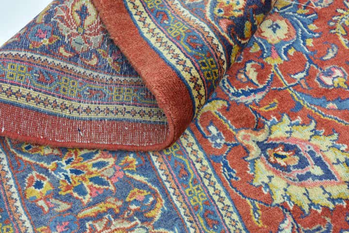 10' x 12' 9 Hand Knotted Isfahan Persian Wool Rug