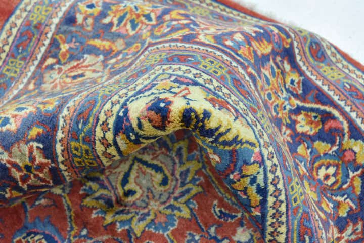10' x 12' 9 Hand Knotted Isfahan Persian Wool Rug