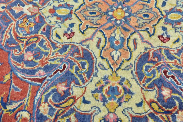10' x 12' 9 Hand Knotted Isfahan Persian Wool Rug