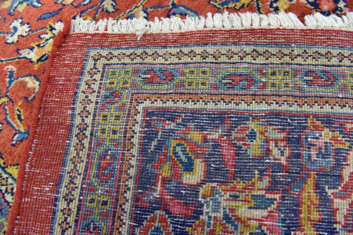 10' x 12' 9 Hand Knotted Isfahan Persian Wool Rug