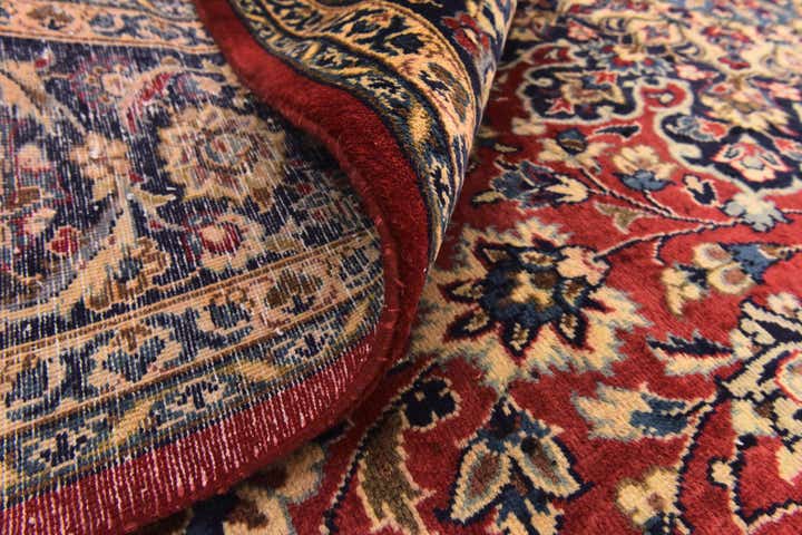 9' 9 x 13' Hand Knotted Isfahan Persian Wool Rug