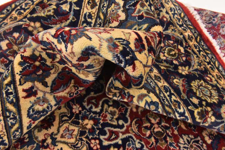 9' 9 x 13' Hand Knotted Isfahan Persian Wool Rug