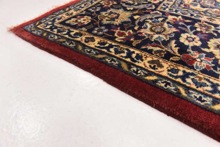 9' 9 x 13' Hand Knotted Isfahan Persian Wool Rug