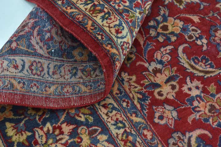 9' 5 x 14' 5 Hand Knotted Isfahan Persian Wool Rug