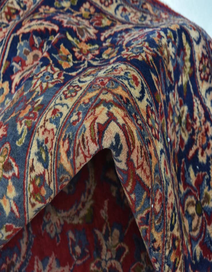 Detail image of 9' 5 x 14' 5  Hand Knotted Isfahan Persian Wool Rug