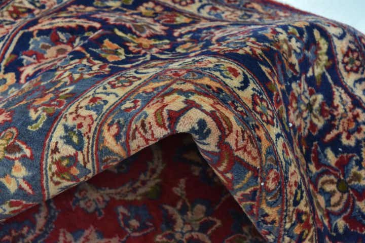 9' 5 x 14' 5 Hand Knotted Isfahan Persian Wool Rug