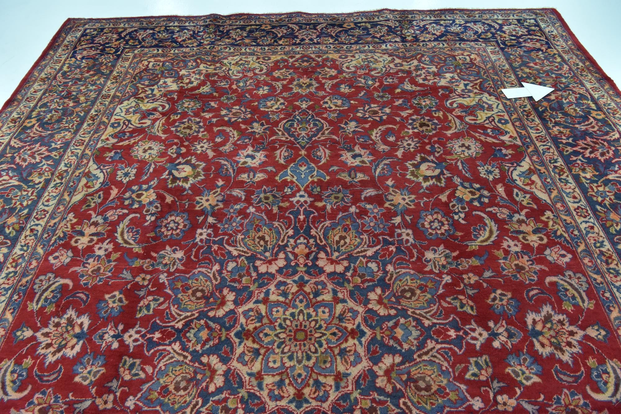 285cm x 440cm anudado a mano Isfahan Alfombra Persa Lana