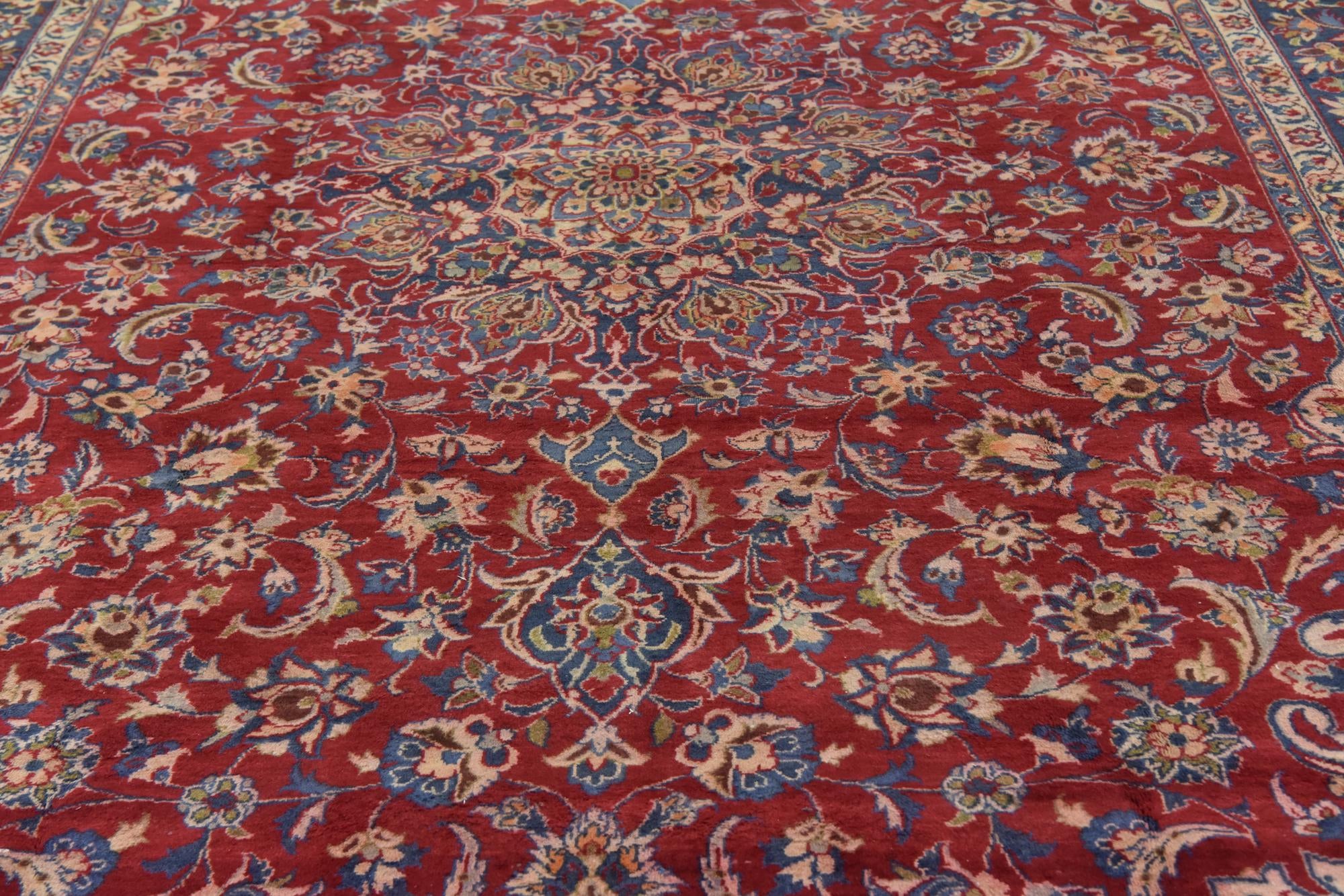 285cm x 440cm anudado a mano Isfahan Alfombra Persa Lana
