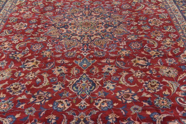 9' 5 x 14' 5 Hand Knotted Isfahan Persian Wool Rug