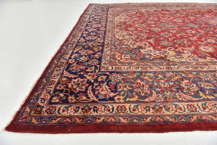 9' 5 x 14' 5 Hand Knotted Isfahan Persian Wool Rug