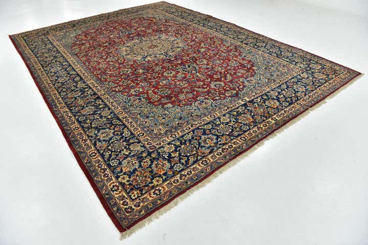 295cm x 390cm anudado a mano Isfahan Alfombra Persa Lana