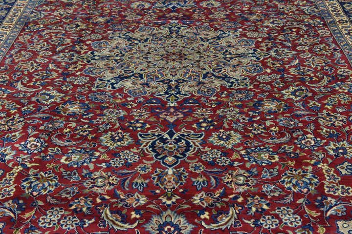 295cm x 390cm anudado a mano Isfahan Alfombra Persa Lana