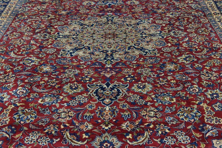 Detail image of 295cm x 390cm anudado a mano Isfahan Alfombra Persa Lana