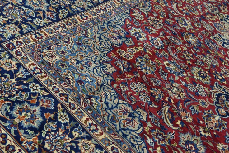 Detail image of 295cm x 390cm anudado a mano Isfahan Alfombra Persa Lana