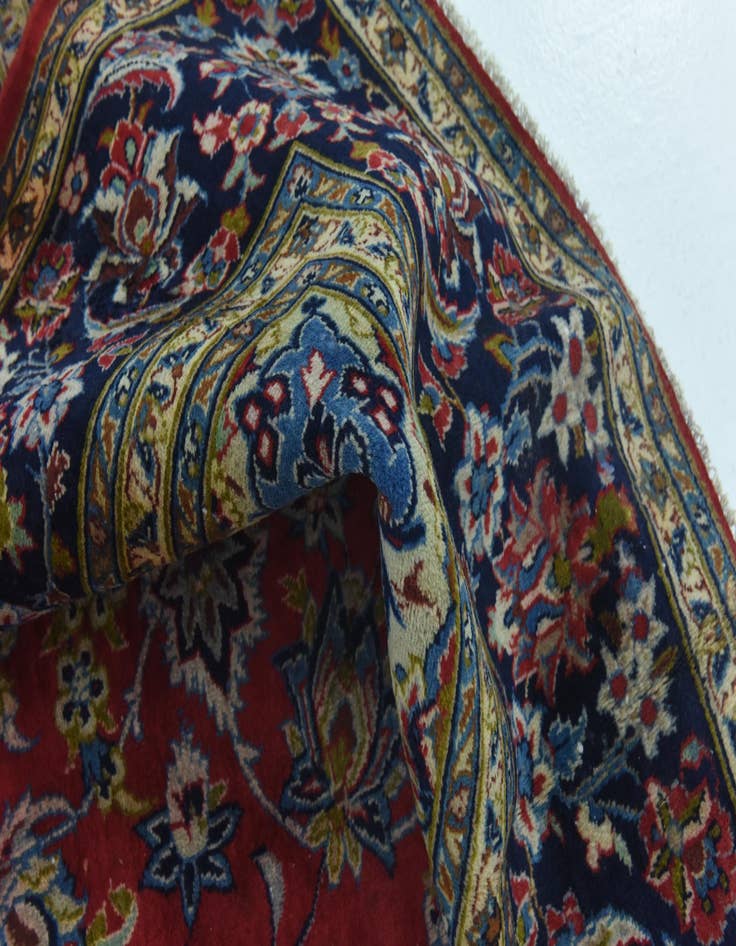 Detail image of 9' 6 x 13' 4  Hand Knotted Isfahan Persian Wool Rug