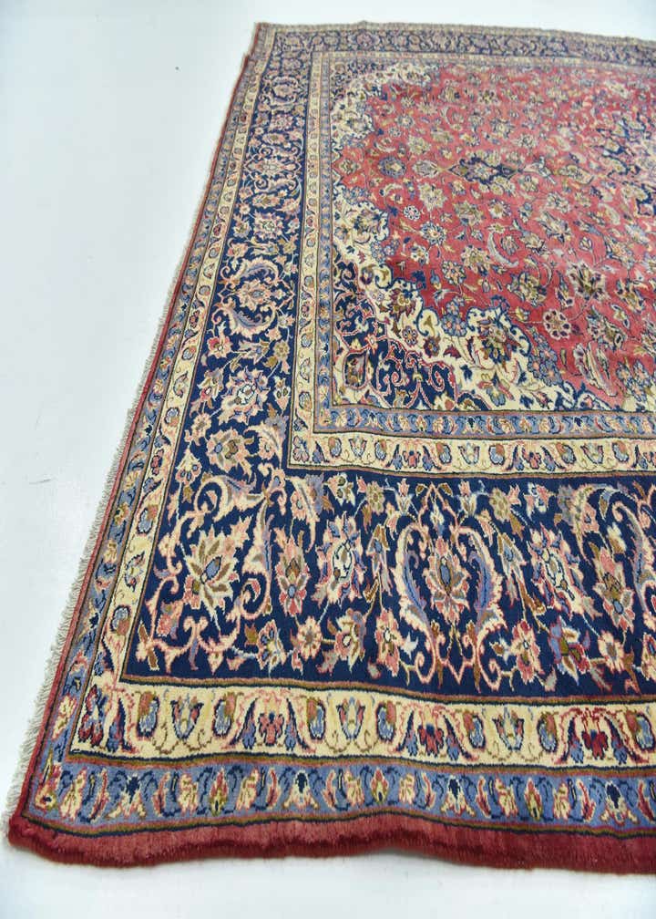 9' 7 x 13' Hand Knotted Isfahan Persian Wool Rug