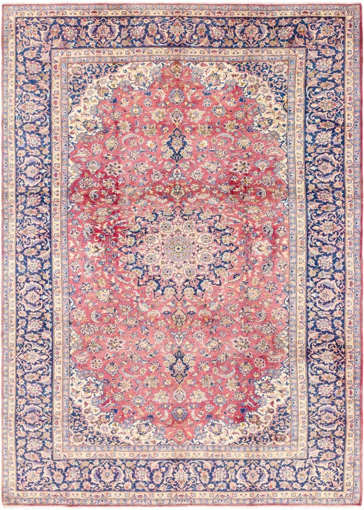 9' 7 x 13' Hand Knotted Isfahan Persian Wool Rug